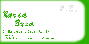 maria basa business card